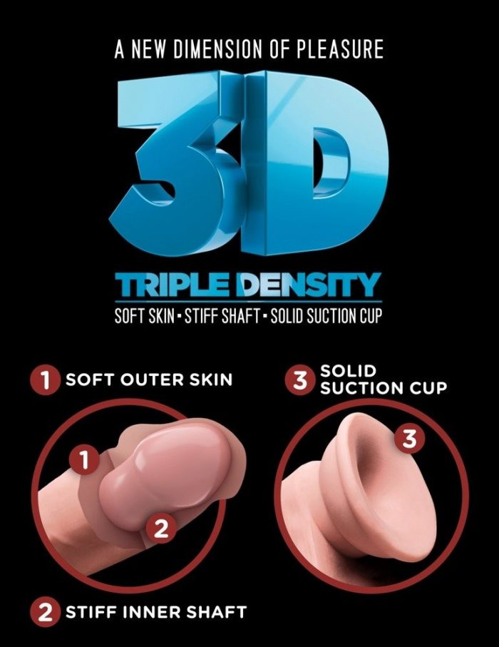 6" Triple Density Cock 3